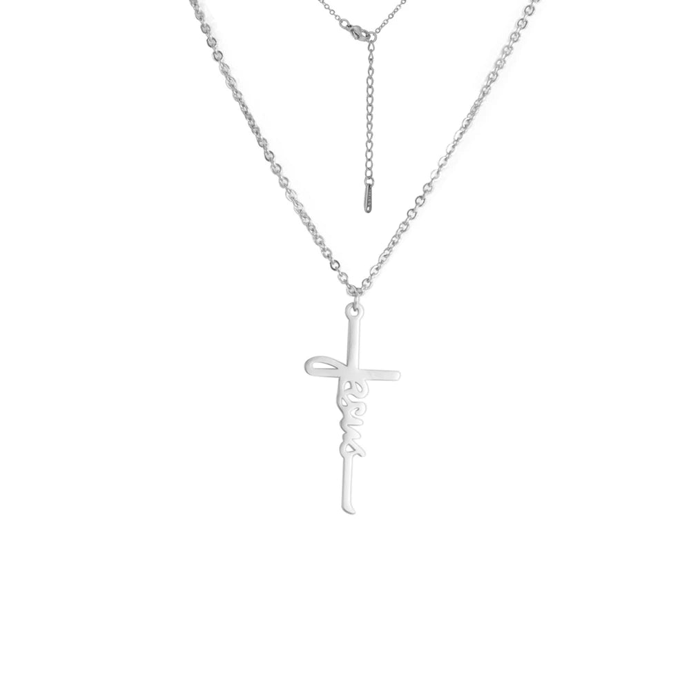 Skyrim Cross Pendant Necklace
