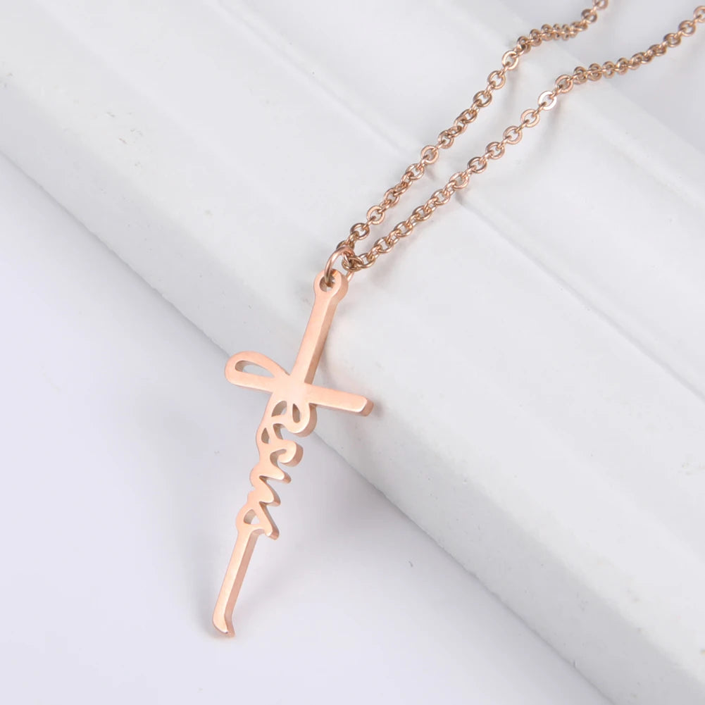 Skyrim Cross Pendant Necklace