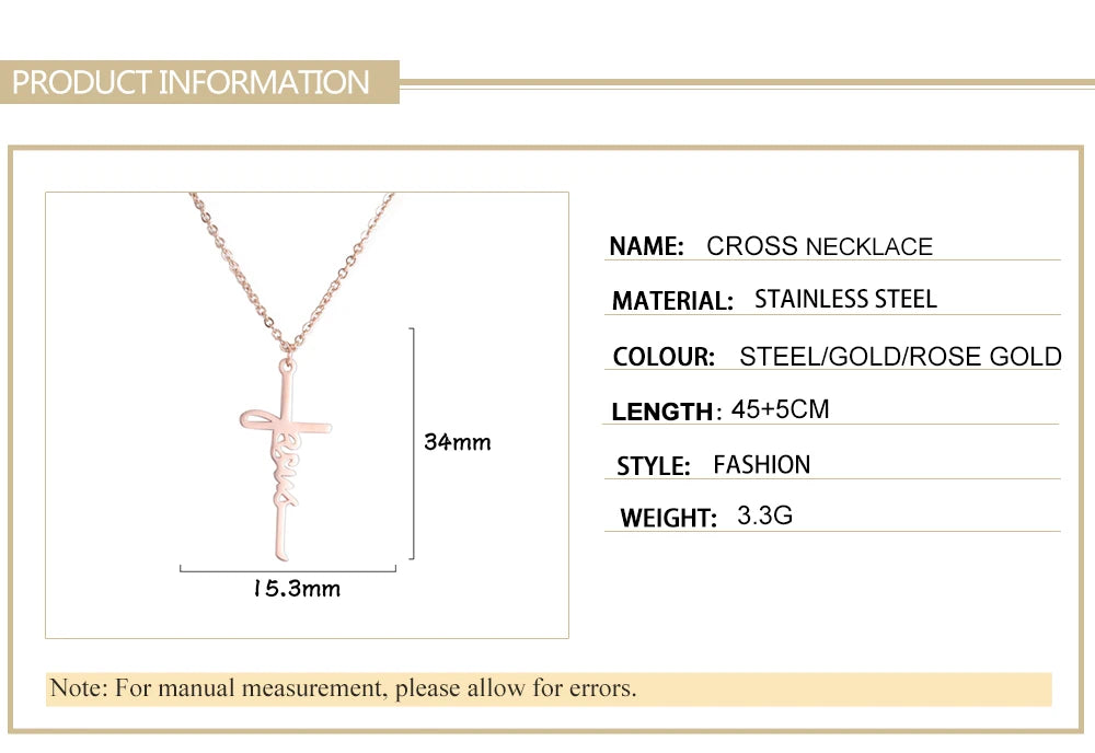 Skyrim Cross Pendant Necklace