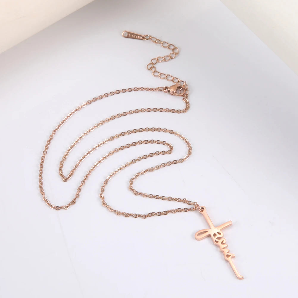 Skyrim Cross Pendant Necklace