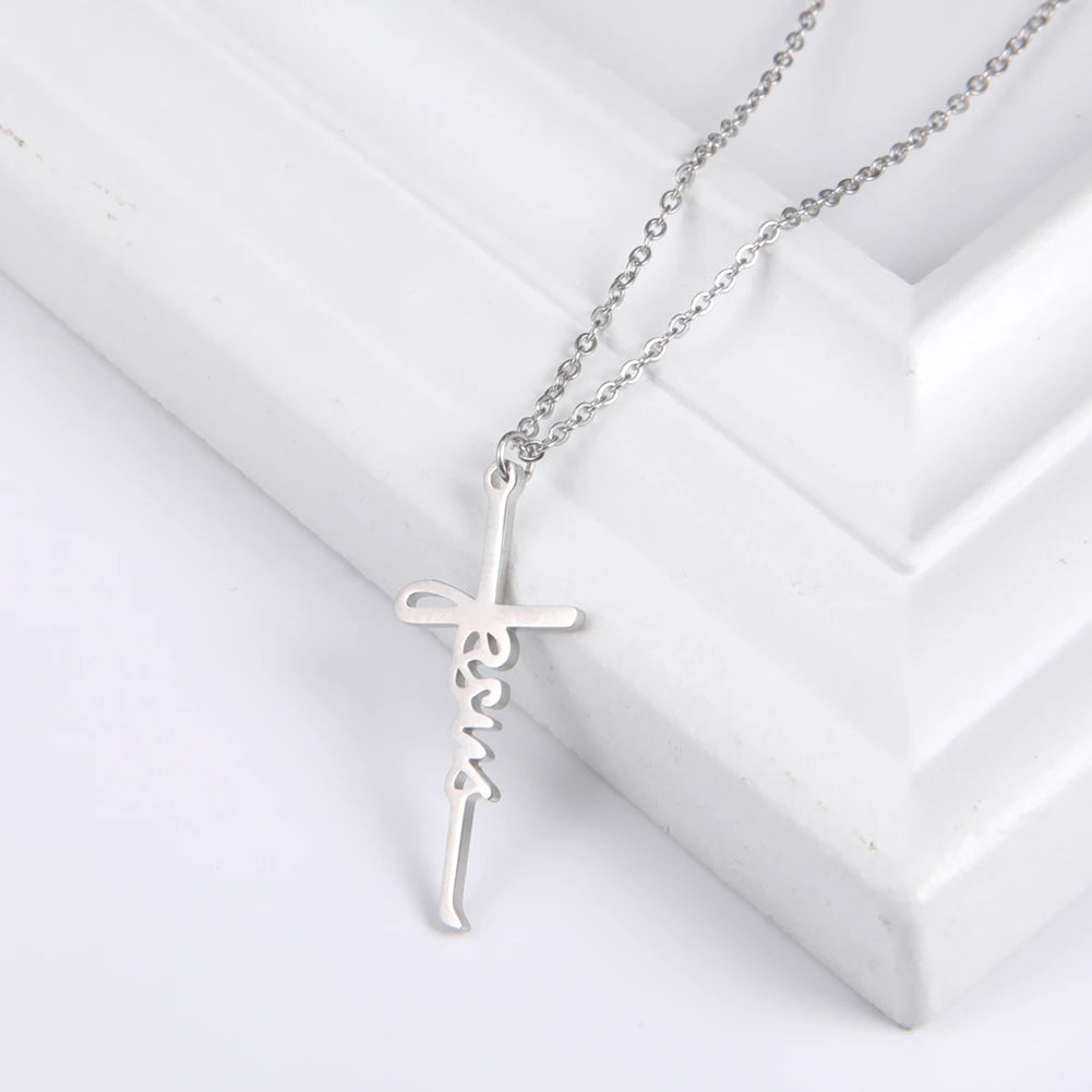 Skyrim Cross Pendant Necklace