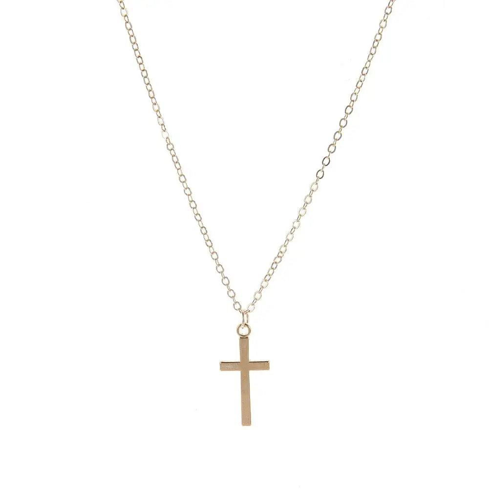 Titanium Single Cross Necklace