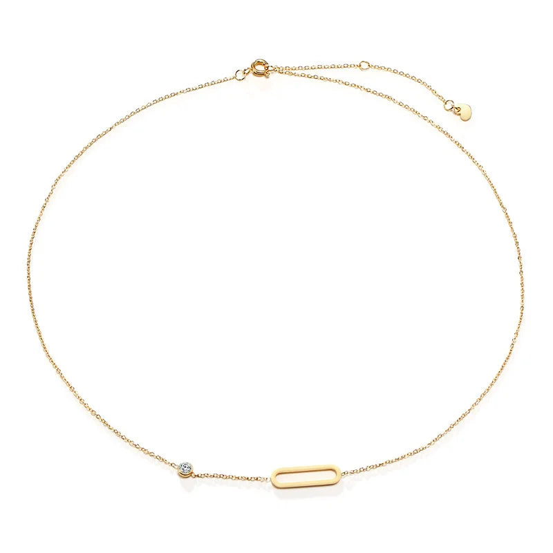 Sideways Cross Necklace