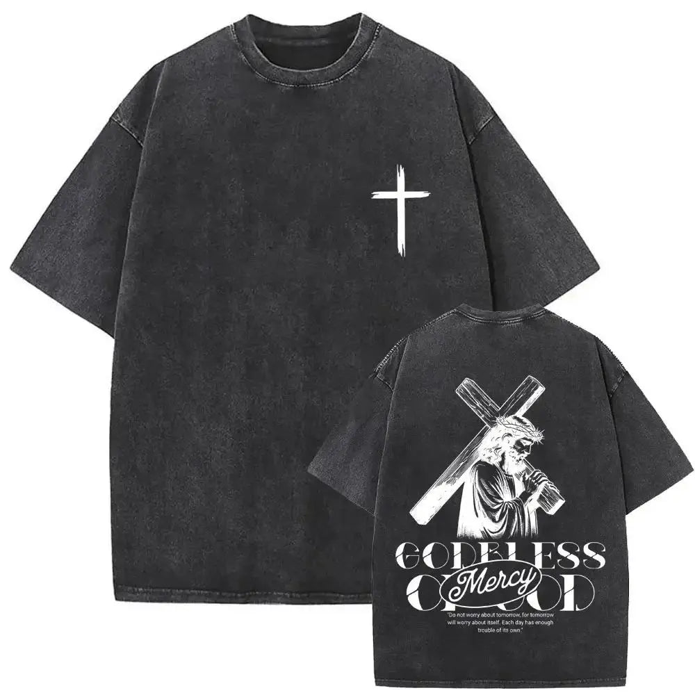 Forgive Them Vintage Jesus Tee