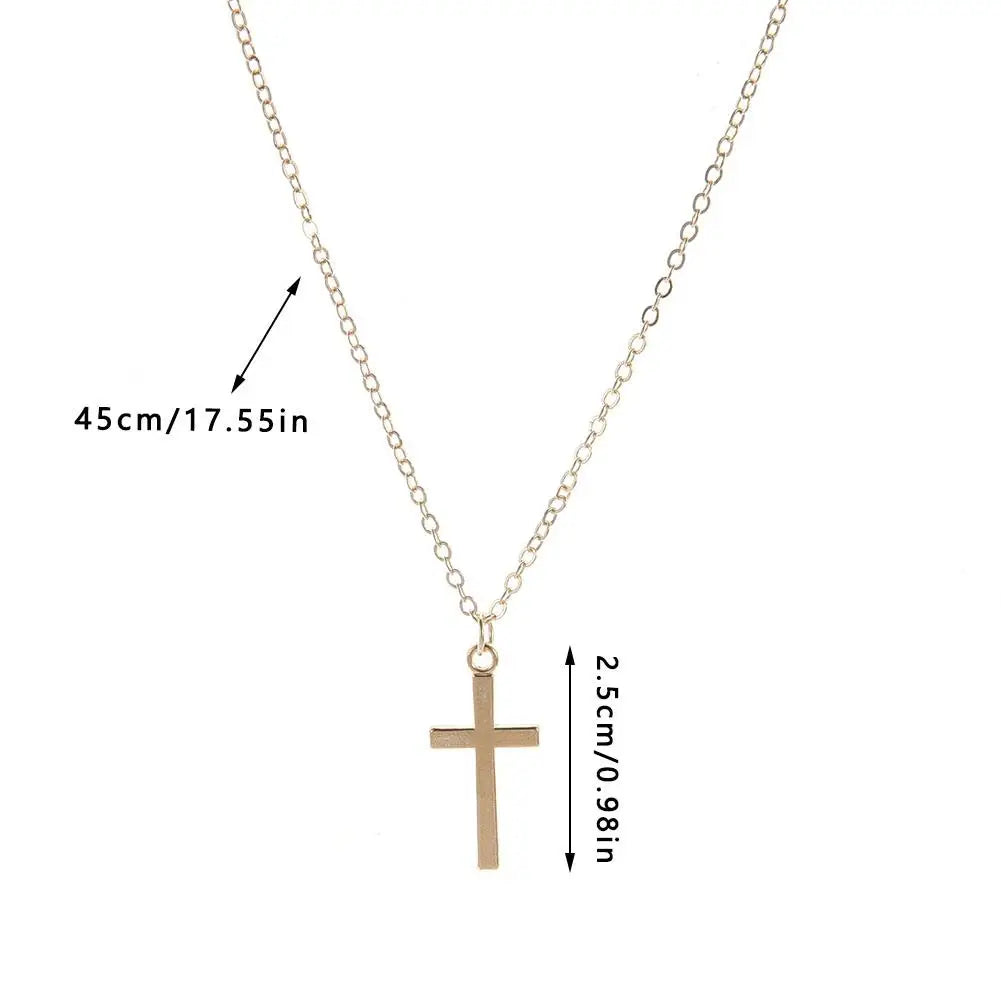 Titanium Single Cross Necklace