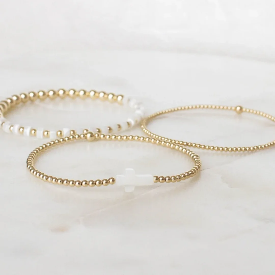 18K Plated Cross Bracelet