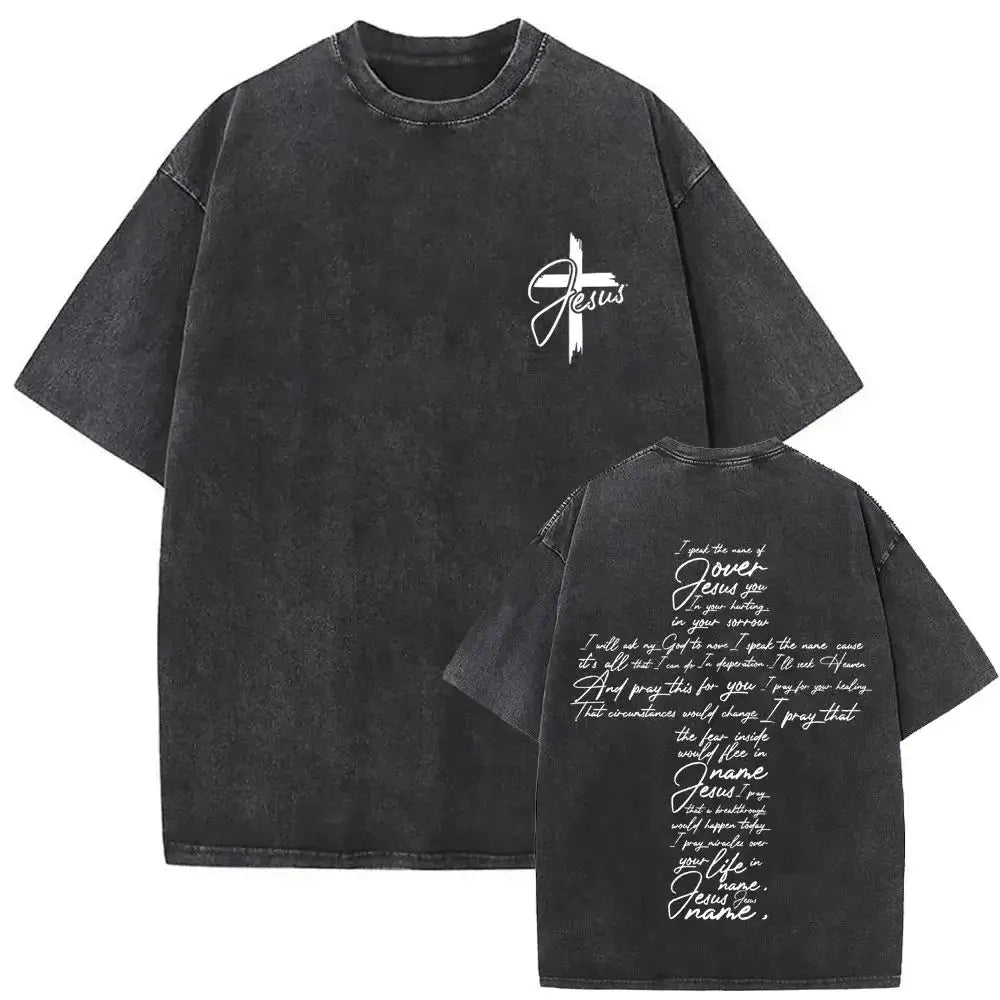 Jesus Gothic Oversized Tee