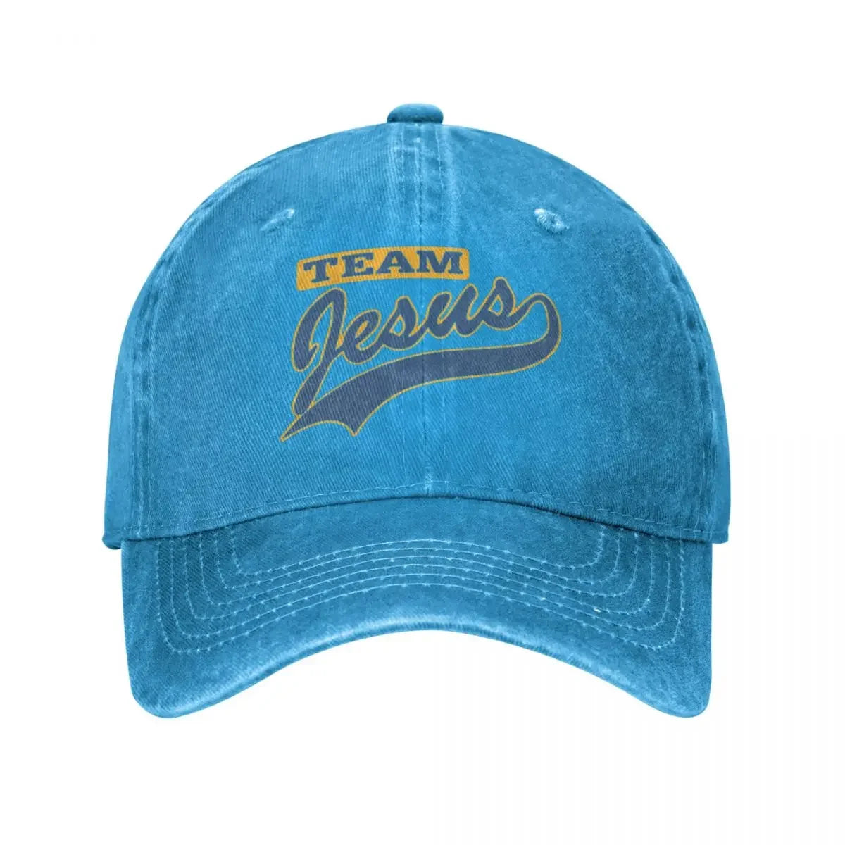 Jesus Team Denim Baseball Cap