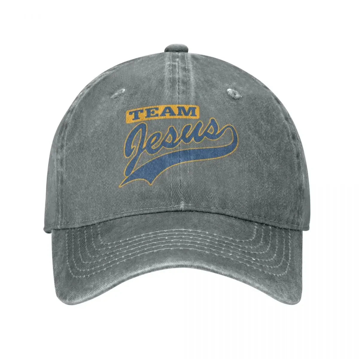 Jesus Team Denim Baseball Cap