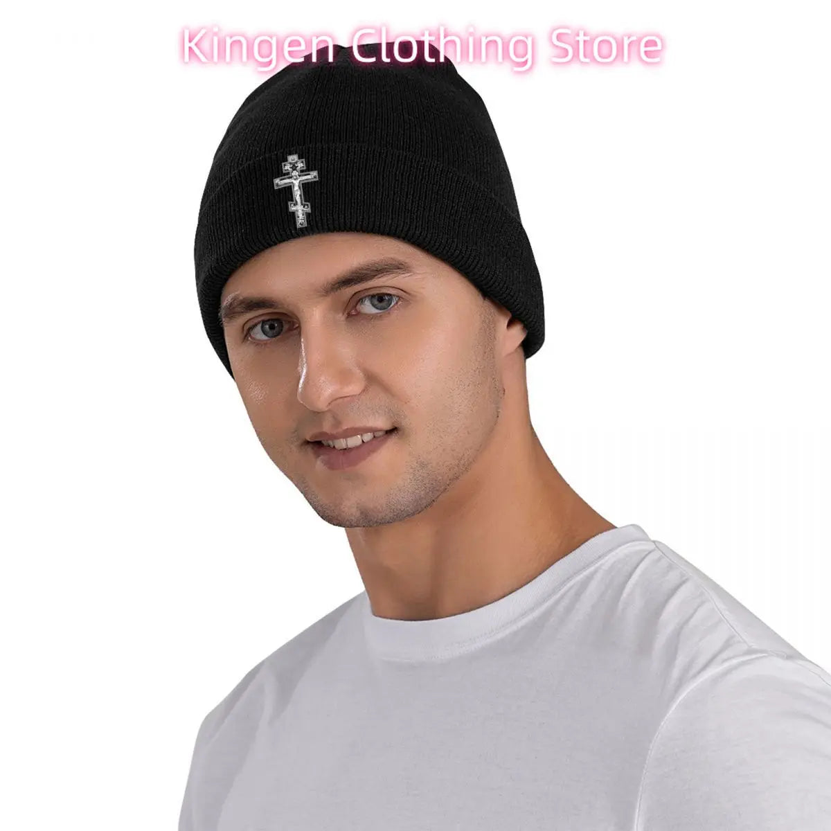 Orthodox Cross Knit Beanie