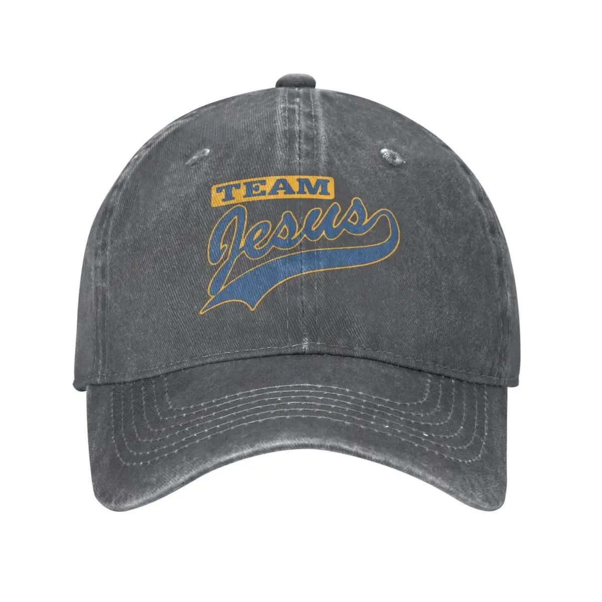 Jesus Team Denim Baseball Cap