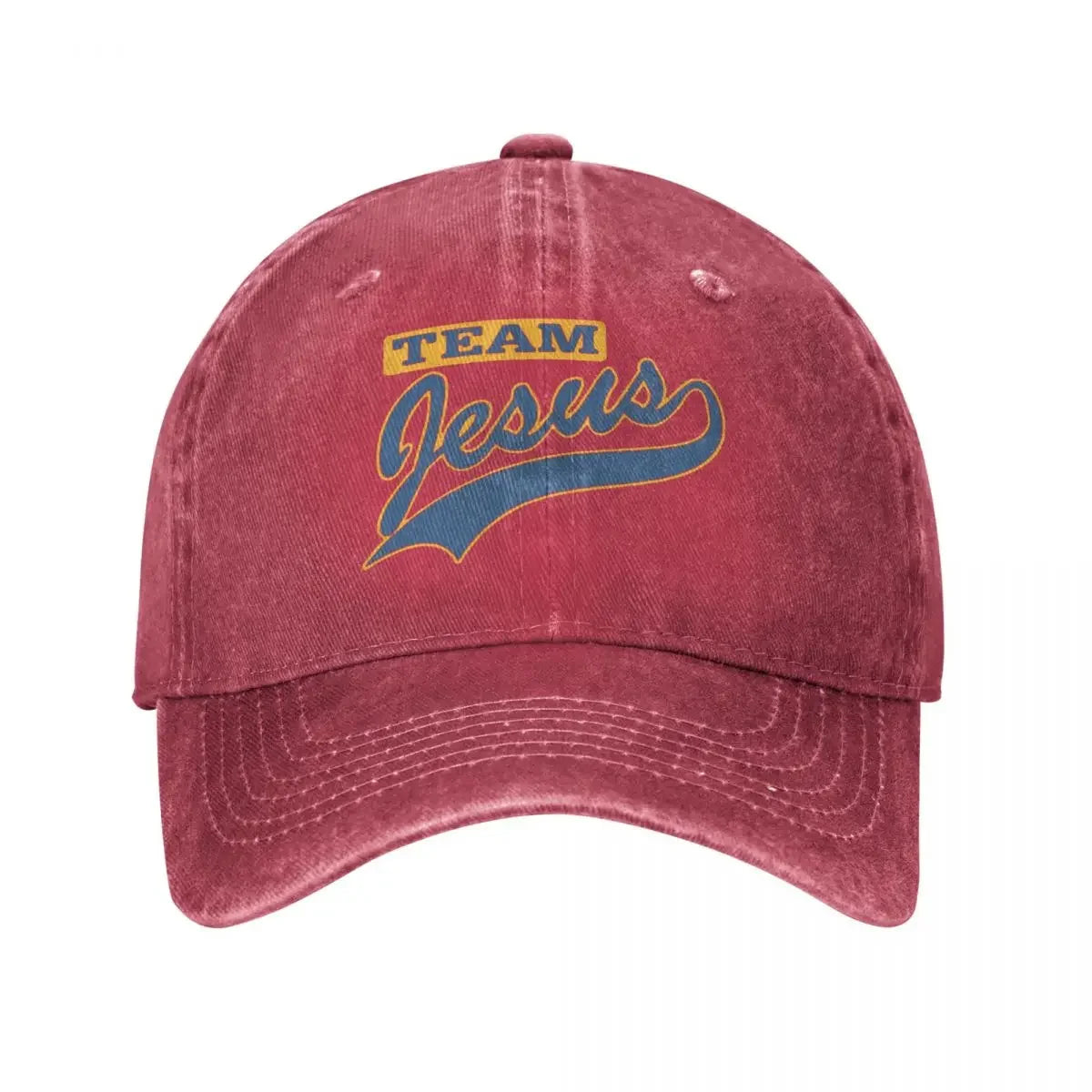 Jesus Team Denim Baseball Cap