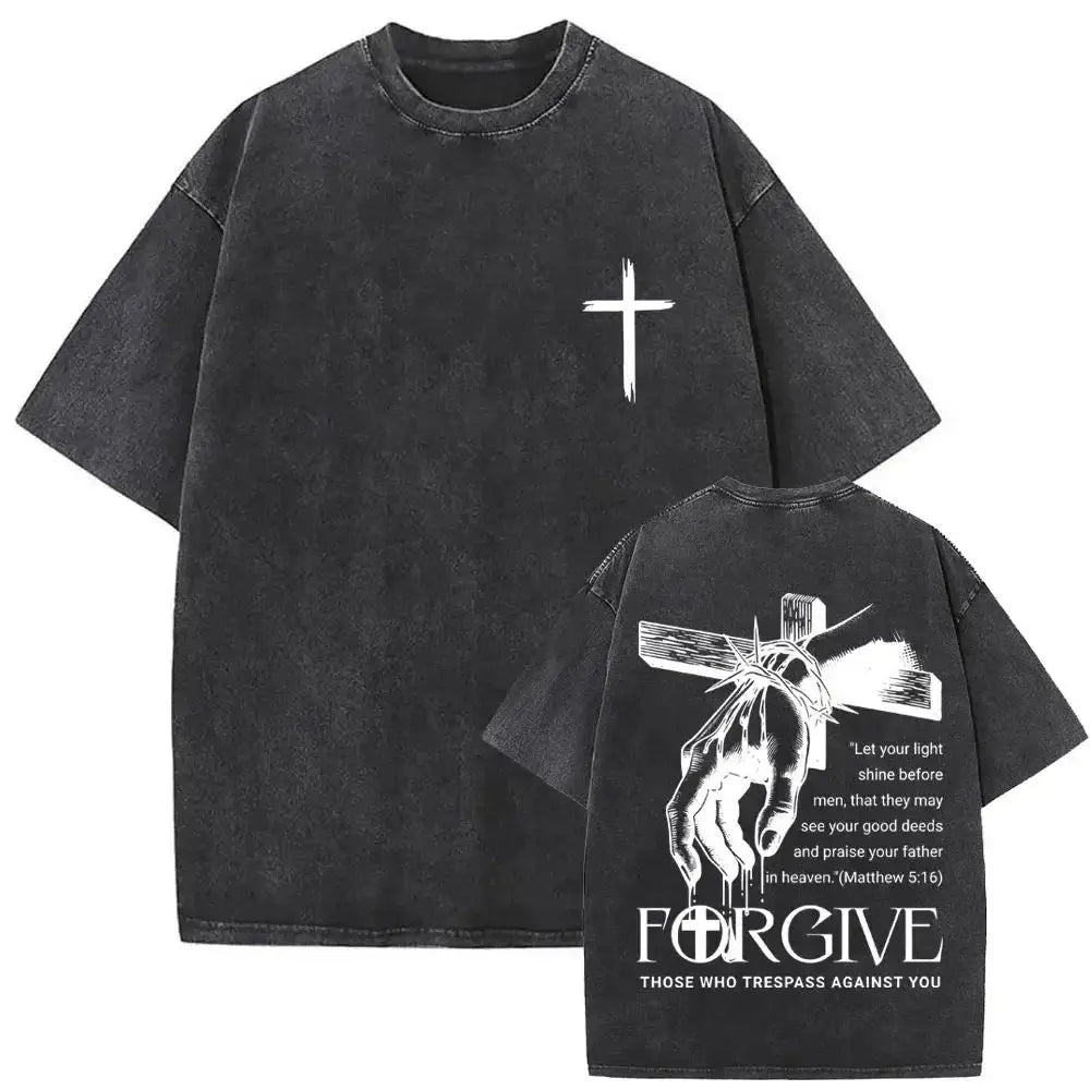 Forgive Them Vintage Jesus Tee