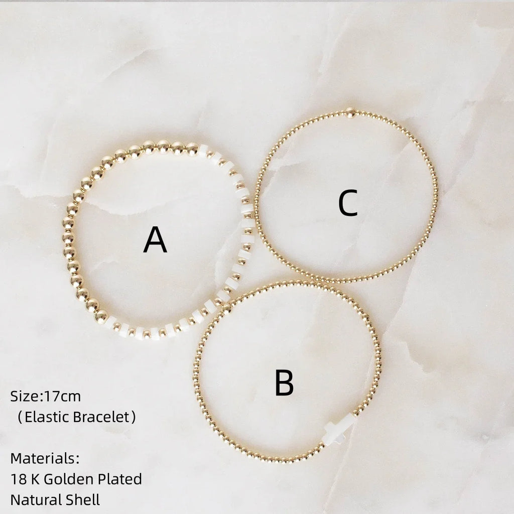 18K Plated Cross Bracelet