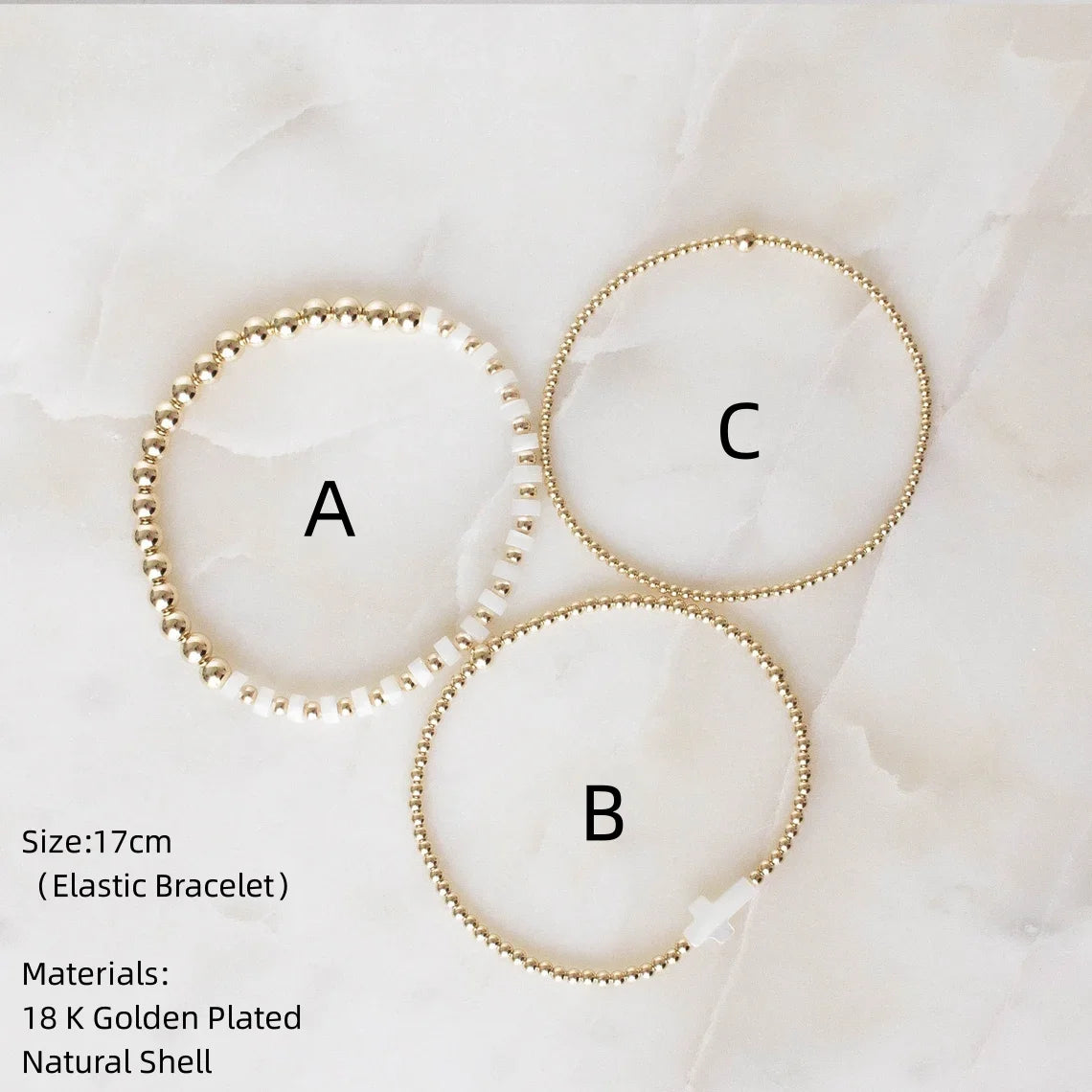 18K Plated Cross Bracelet