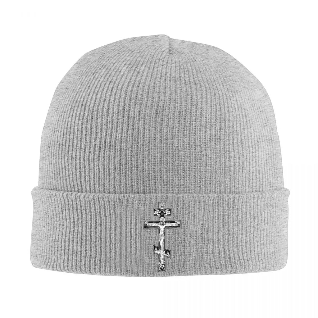 Orthodox Cross Knit Beanie