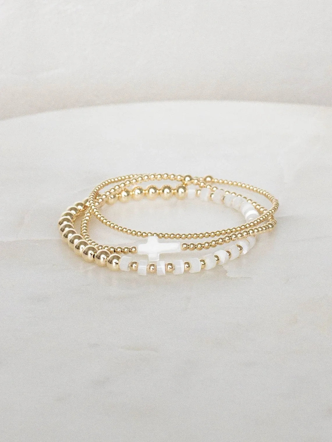 18K Plated Cross Bracelet