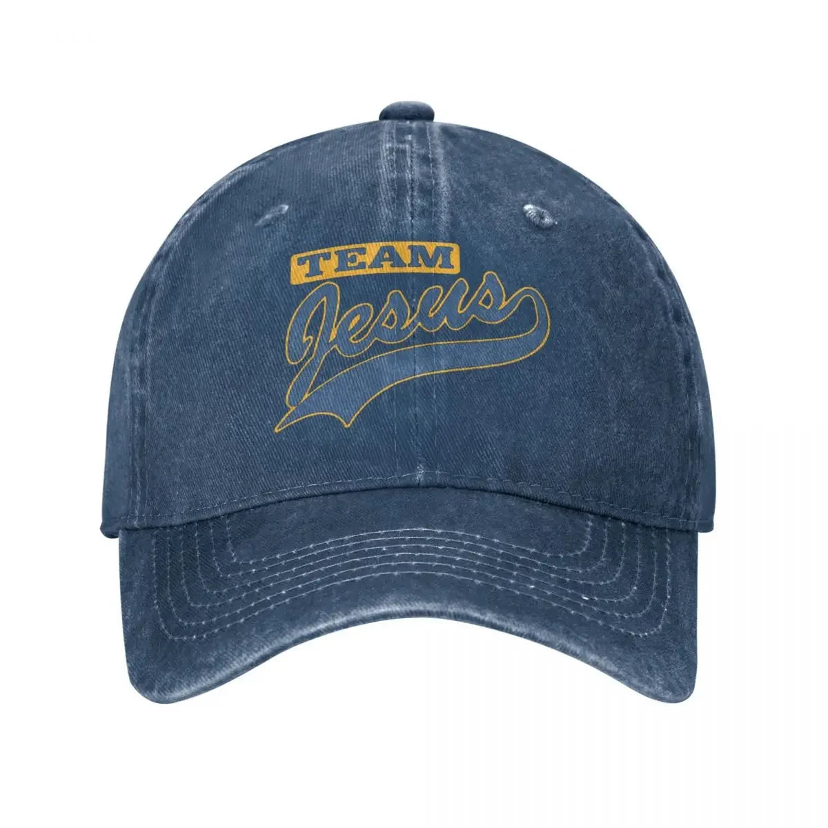 Jesus Team Denim Baseball Cap